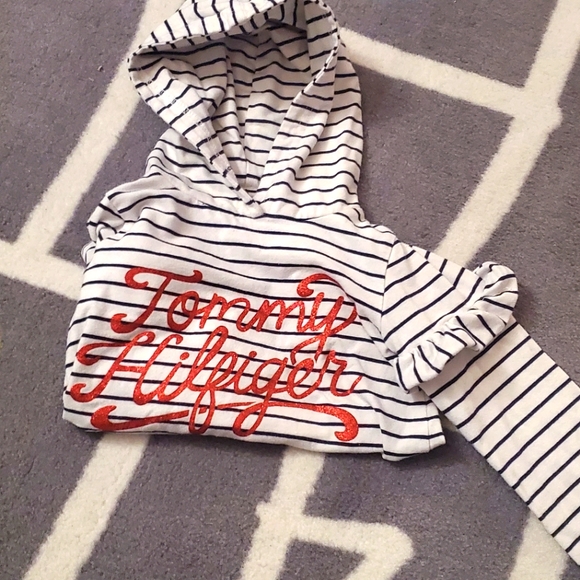 Size 4T Tommy Hilfiger hooded shirt - Picture 2 of 4